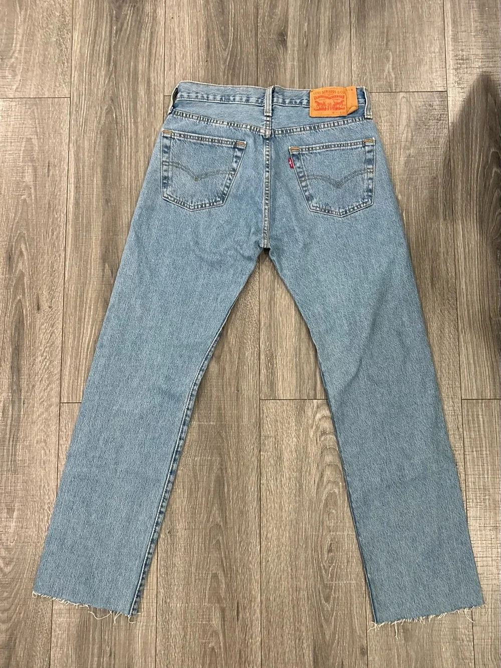 Levi’s 501 Original Button Fly Jeans W30 L34 Raw Hem